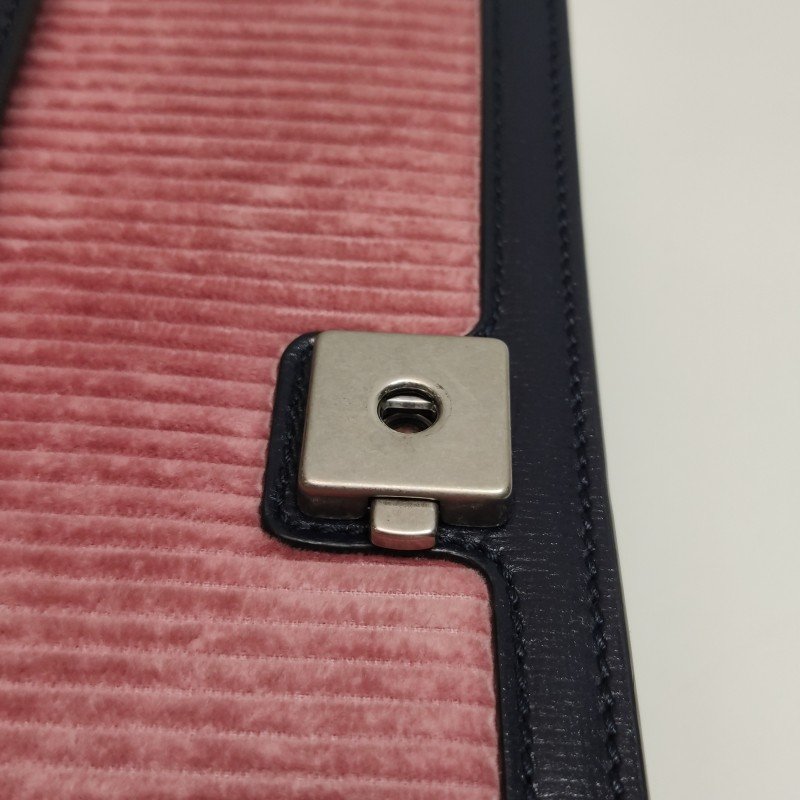 Gucci Dionysus酒神包小號牛皮絨布拼色雙虎頭搭扣單肩包-11