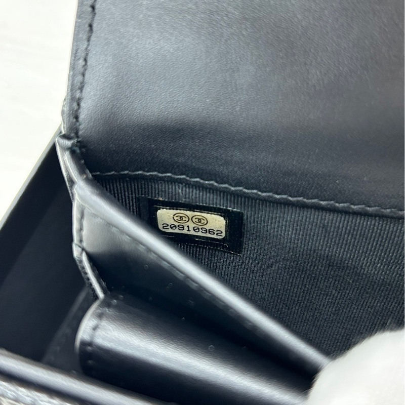 【88🆕】Chanel 黑銀荔枝牛皮長款錢包-8
