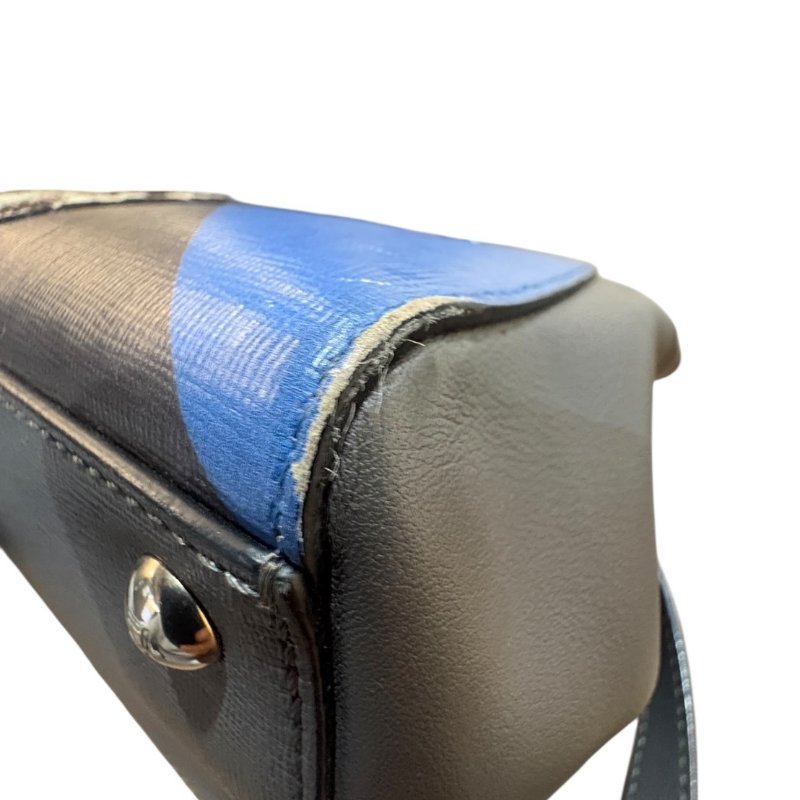 【美收精品】FENDI灰藍綠色肩背包 4-749-4