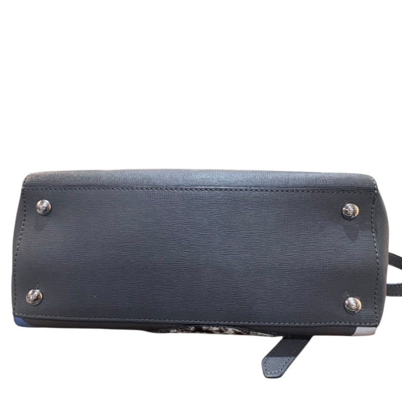 【美收精品】FENDI灰藍綠色肩背包 4-749-5