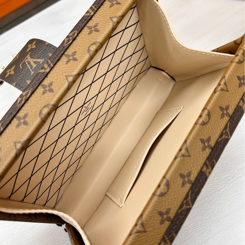 【超級新】 LV petite malle反轉色硬盒 斜挎包-6