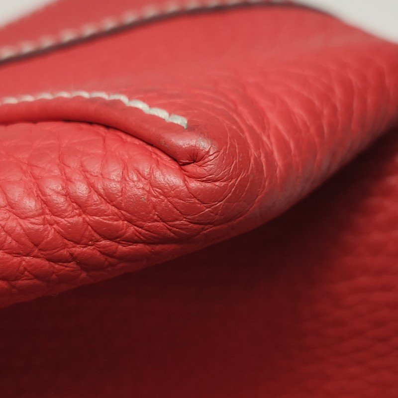 Hermes Double Sens單肩包Swift牛皮TC牛皮3Q櫻花粉A5杜鵑紅框R刻-17