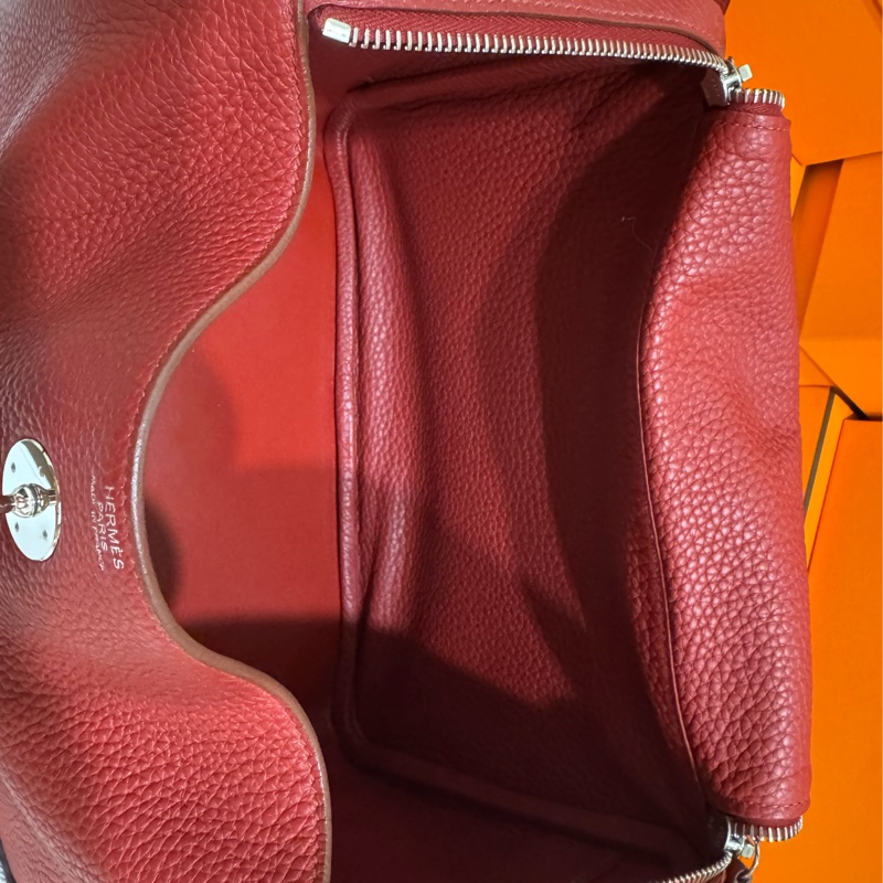 Hermes Lindy30 國旗紅 框R刻 🧲 近全新閒置-17