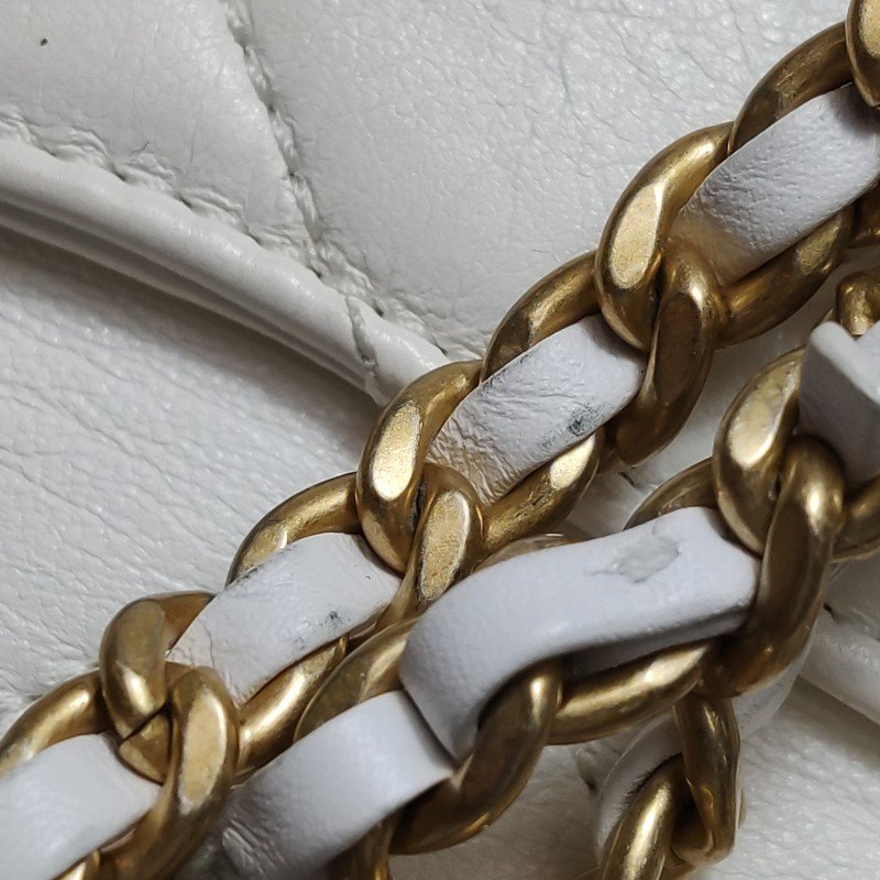 Chanel Classic Flap季節限定款方胖子羊皮菱格絎縫雙C扣皮穿鏈斜挎包單肩包-9