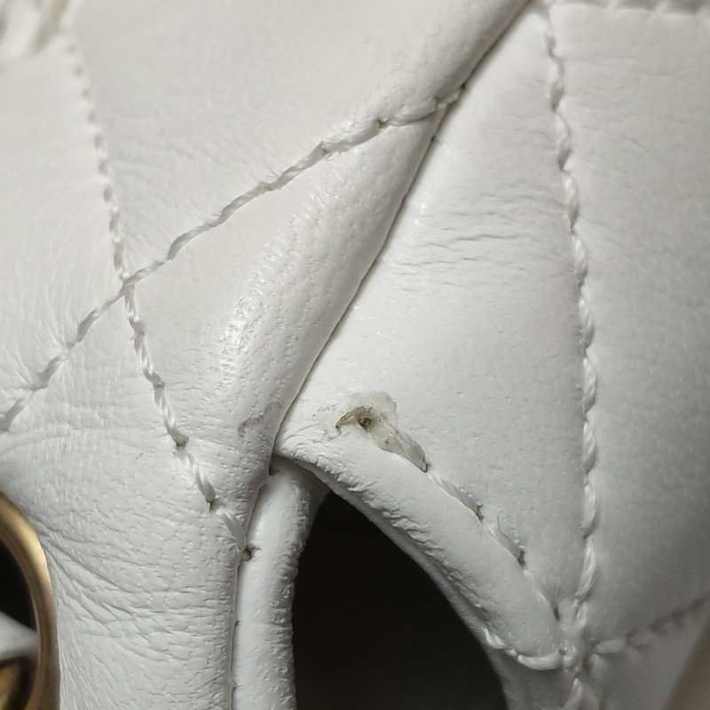 Chanel Classic Flap季節限定款方胖子羊皮菱格絎縫雙C扣皮穿鏈斜挎包單肩包-16