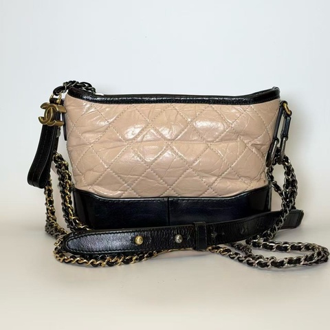 香奈兒/Chanel 流浪包Gabrielle 小號 奶茶色