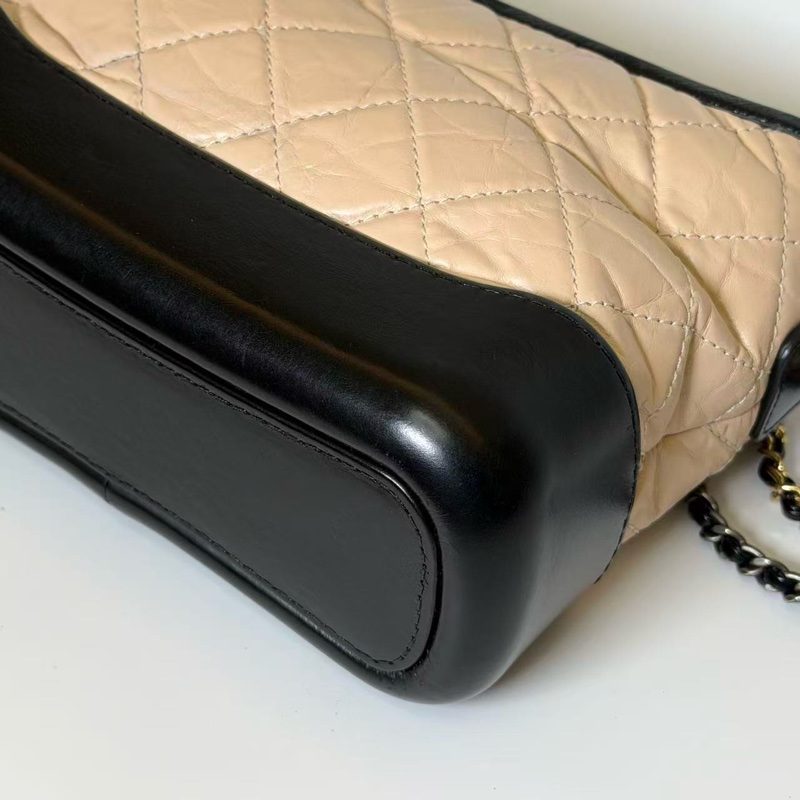 香奈兒/Chanel 流浪包Gabrielle 小號 奶茶色-2