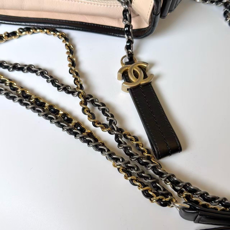 香奈兒/Chanel 流浪包Gabrielle 小號 奶茶色-6