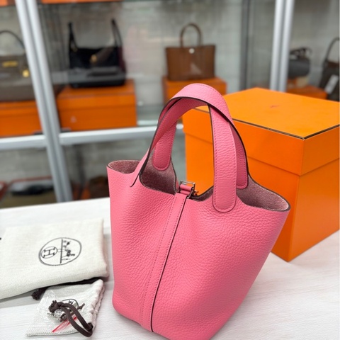 【閒置新】 Hermes 8W唇膏粉18菜籃子 w刻 tc 手提包