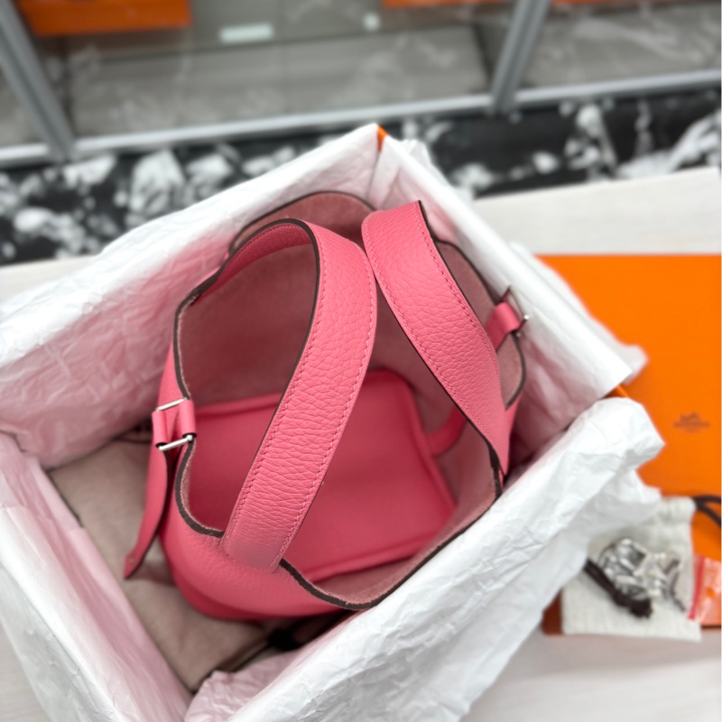 【閒置新】 Hermes 8W唇膏粉18菜籃子 w刻 tc 手提包-3