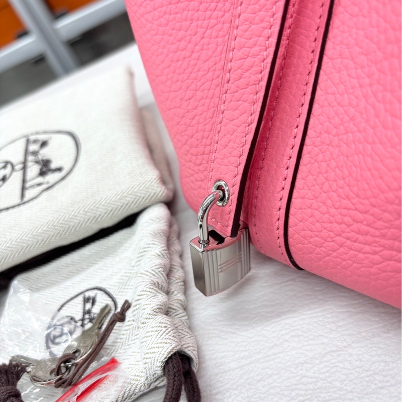 【閒置新】 Hermes 8W唇膏粉18菜籃子 w刻 tc 手提包-4