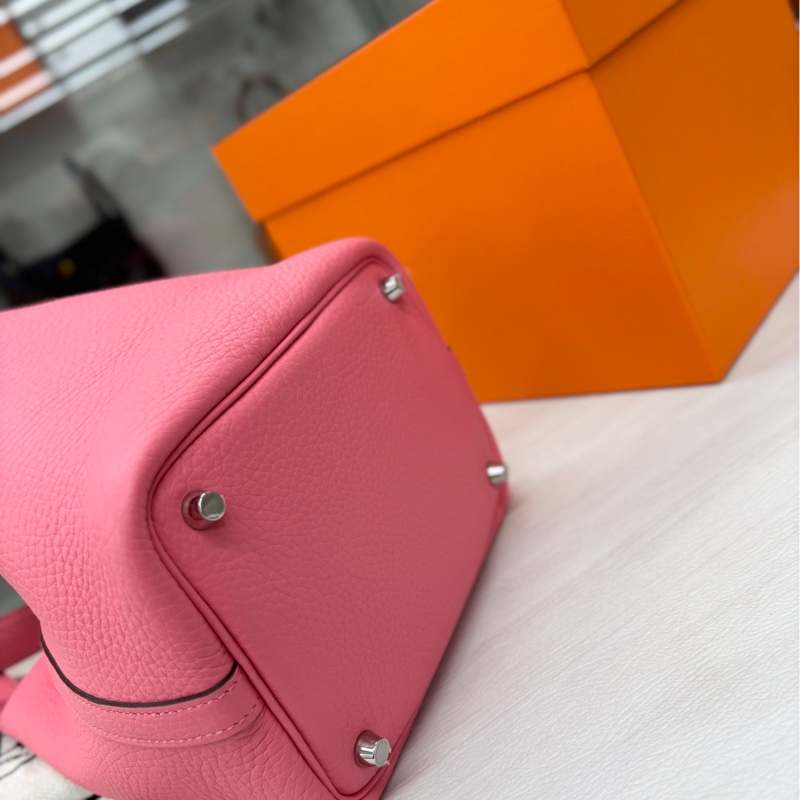 【閒置新】 Hermes 8W唇膏粉18菜籃子 w刻 tc 手提包-5