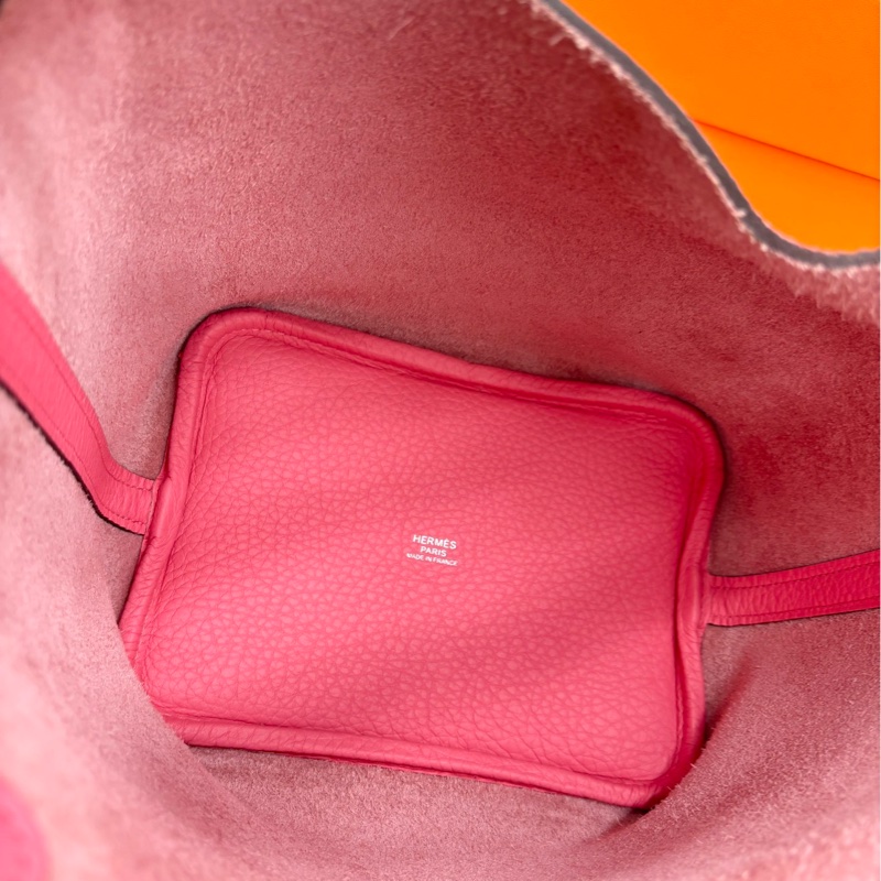 【閒置新】 Hermes 8W唇膏粉18菜籃子 w刻 tc 手提包-8