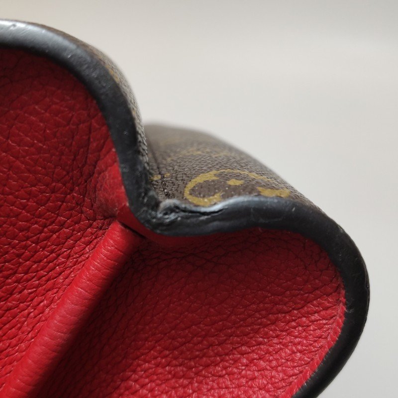 Louis Vuitton(LV)Victoire維多利亞中號牛皮老花拼皮鈎扣單肩包晶片款-15