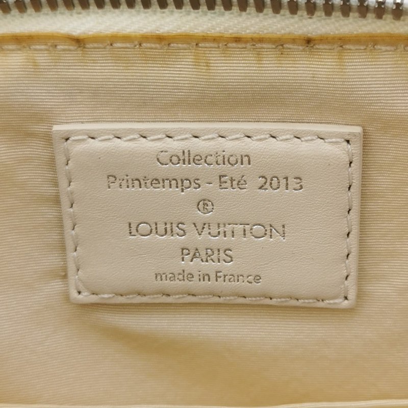 Louis Vuitton(LV)Speedy牛皮絨布拼色棋盤格拉鏈手提包-7