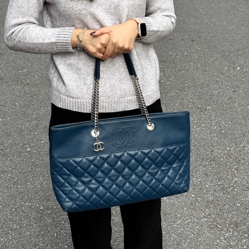 【超級新🆕】 Chanel 經典小羊皮 菱格紋托特包 專櫃26.3萬-14