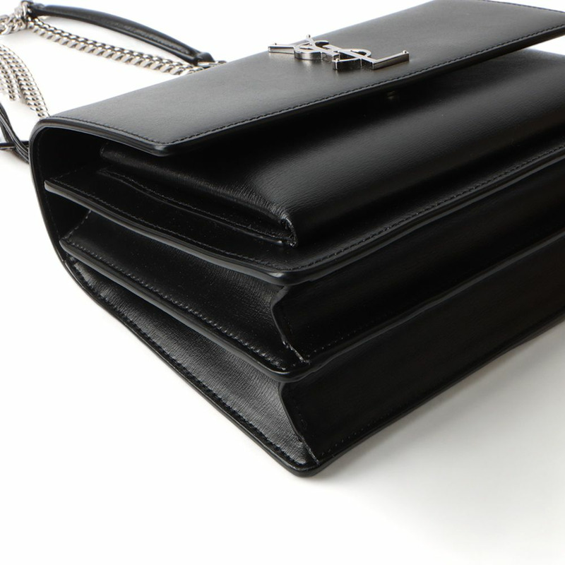 【包稅】SAINT LAURENT Monogram Sunset 中銀色單肩包-4