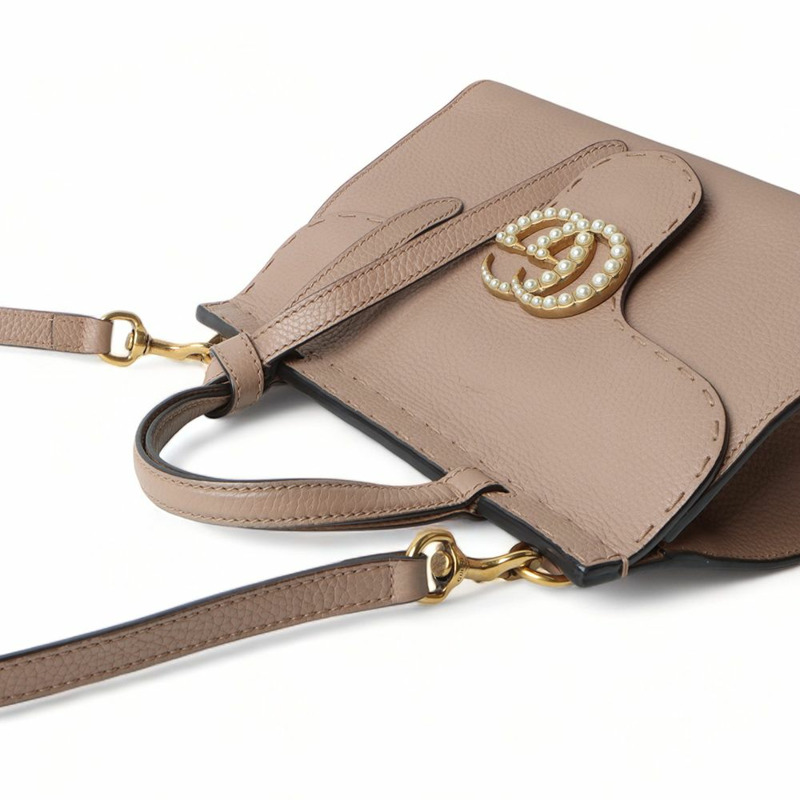 【包稅】GUCCI GG Marmont迷你手提珍珠肩包-3