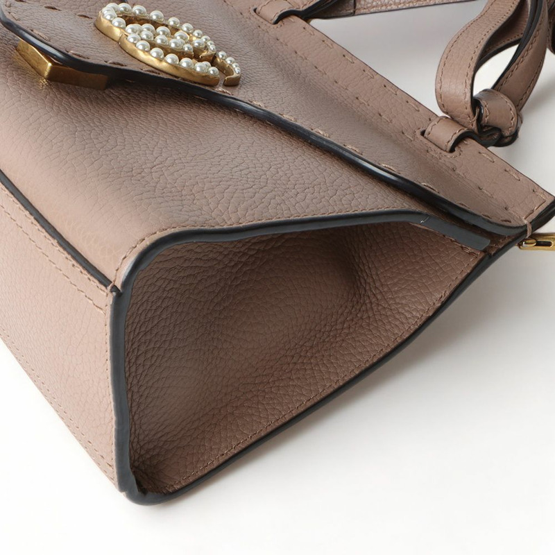 【包稅】GUCCI GG Marmont迷你手提珍珠肩包-4