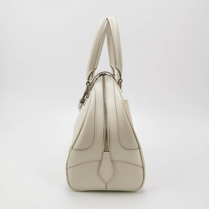 Louis Vuitton(LV)Montaigne蒙田包牛皮純色水波紋Logo浮雕鉚釘手提包-2