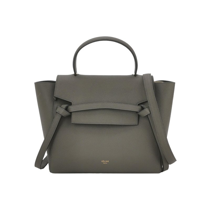 Celine Belt魚包Micro牛皮純色紐結飾帶斜挎包-0