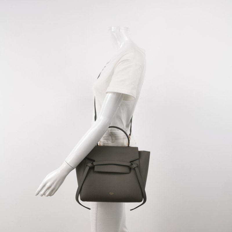 Celine Belt魚包Micro牛皮純色紐結飾帶斜挎包-1