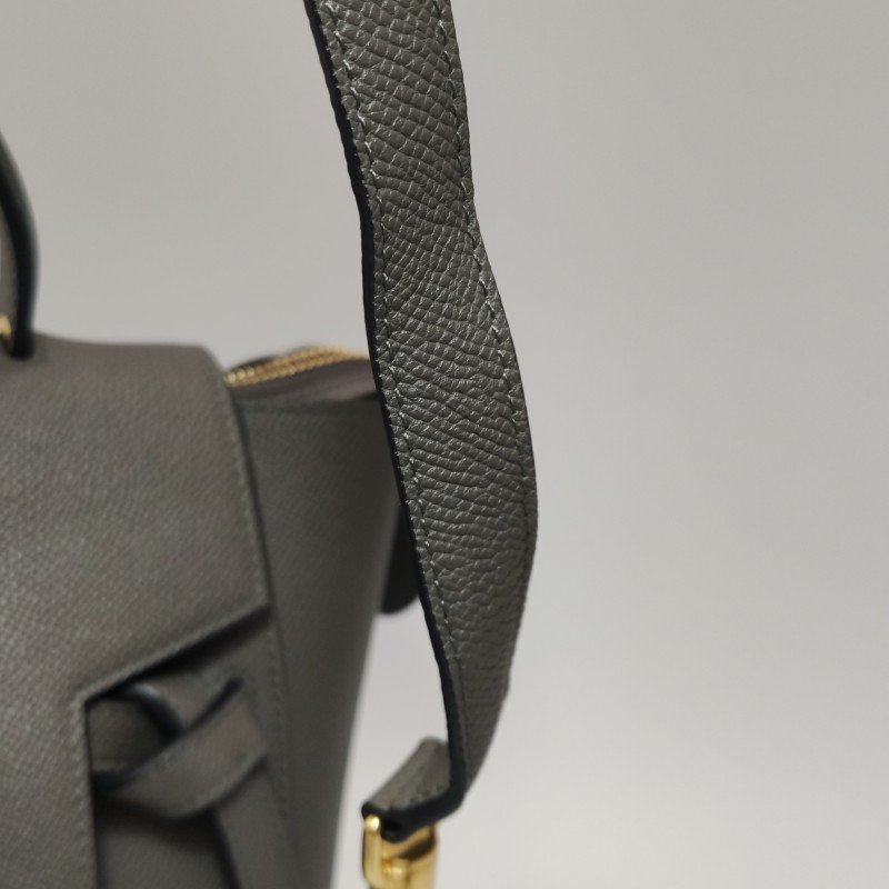 Celine Belt魚包Micro牛皮純色紐結飾帶斜挎包-13