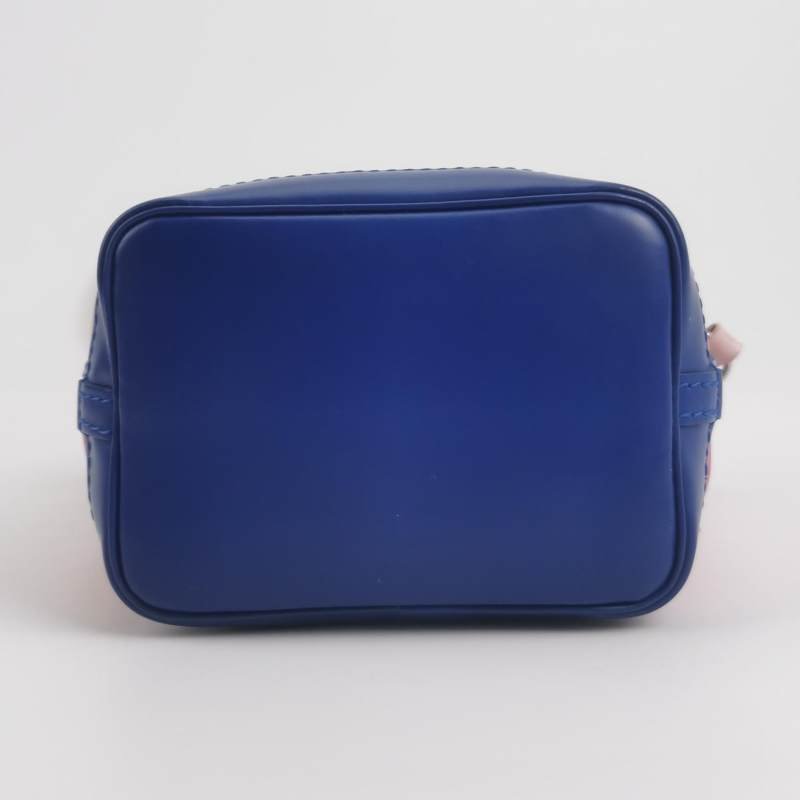 Louis Vuitton(LV)NOENano牛皮拼色水波紋抽繩斜挎包單肩包-5