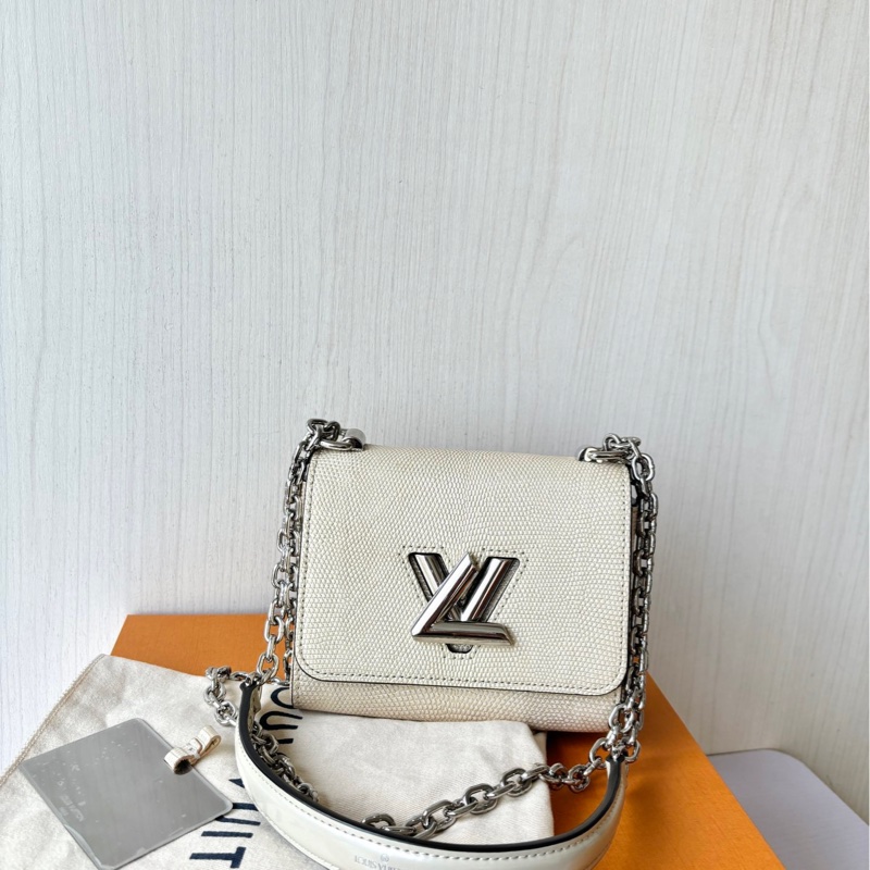 【98新】 LV 淺金色🦎真蜥蜴皮mini Twist 斜挎包-0