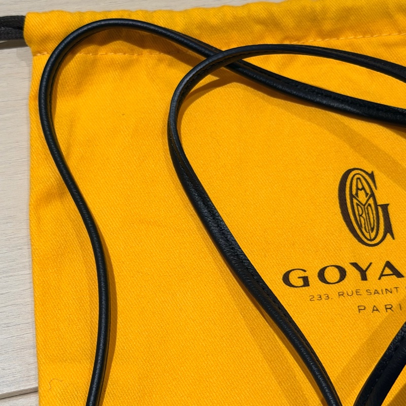 GOYARD Plumet Pocket 翻蓋斜背信封包 黑色-19