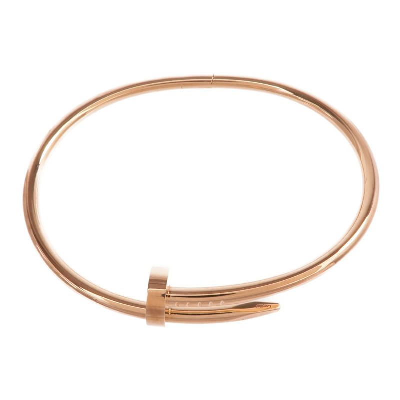 CARTIER 18K玫瑰金Juste Un Clou手鐲金Cartier#19-3