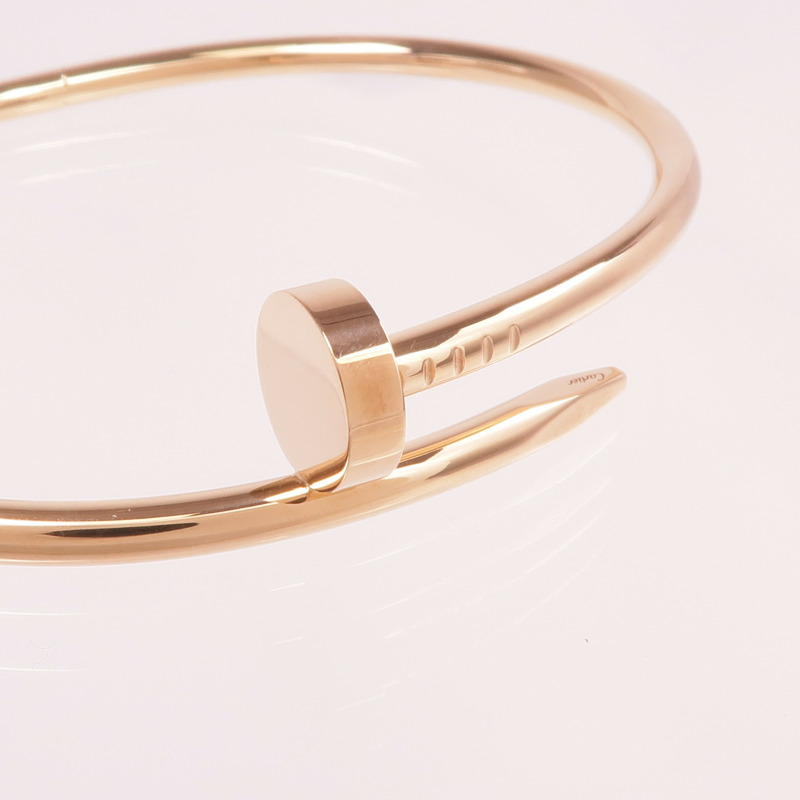 CARTIER 18K玫瑰金Juste Un Clou手鐲金Cartier#19-4