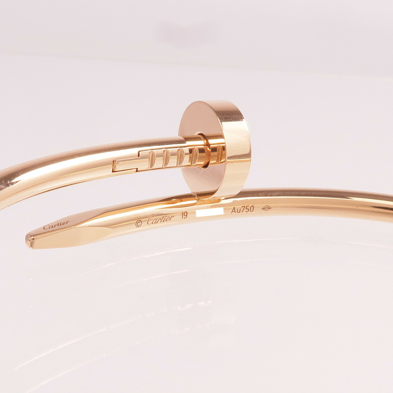 CARTIER 18K玫瑰金Juste Un Clou手鐲金Cartier#19-5