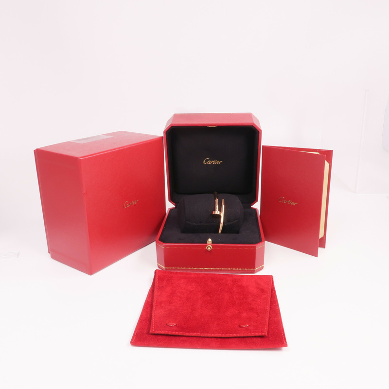 CARTIER 18K玫瑰金Juste Un Clou手鐲金Cartier#19-6