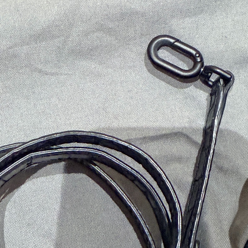 BALENCIAGA Hourglass 沙漏包 S碼 鱷魚壓紋|黑色|磨砂黑金屬-13