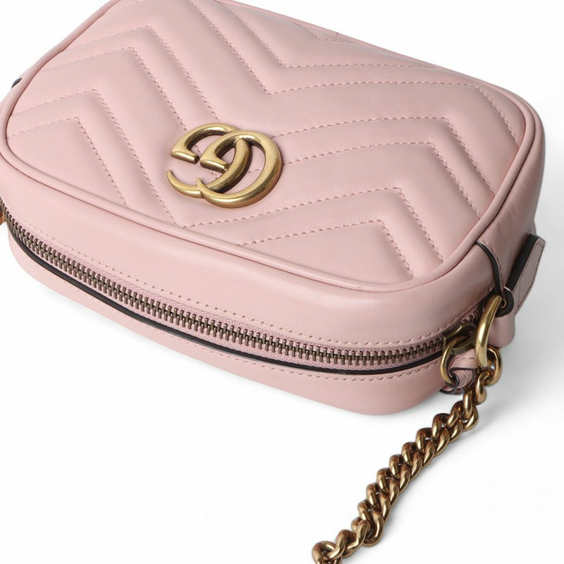 【包稅】GUCCI GG Marmont 馬特拉塞迷你斜背包 448065-3