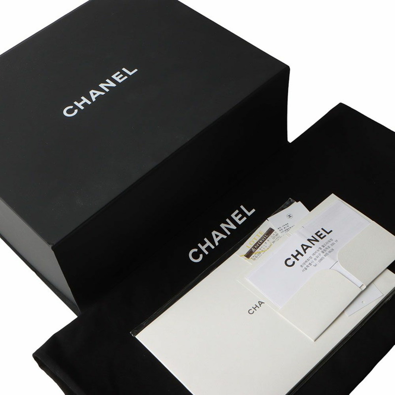 【包稅】CHANEL 大翻蓋包 羊皮 金金屬 黑色 32027-7