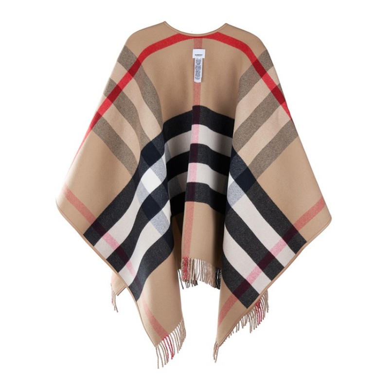 BURBERRY TB HALF MEGA CAPE 女士羊毛斗篷 雙面設計 均碼-4
