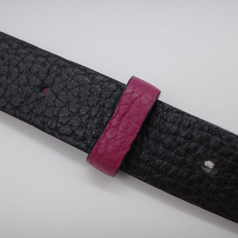 Salvatore Ferragamo 菲拉格慕 經典 Logo 桃紅色 牛皮 腰帶-7