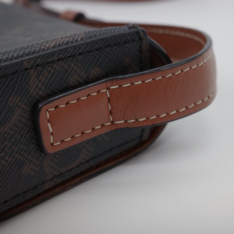 Celine 思琳 Ava  經典花紋 棕色 塗層帆布 經典花紋 腋下包 單肩包-10