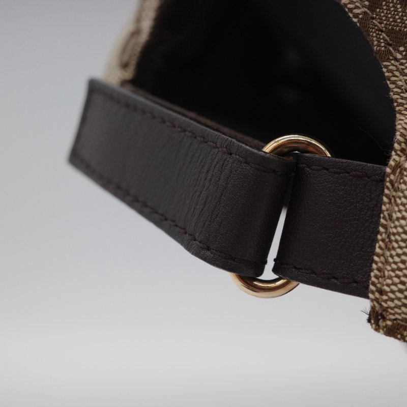 Gucci 古馳 GG 經典花紋 經典烏木色 紅綠條紋 帆布 棒球帽 帽子-6