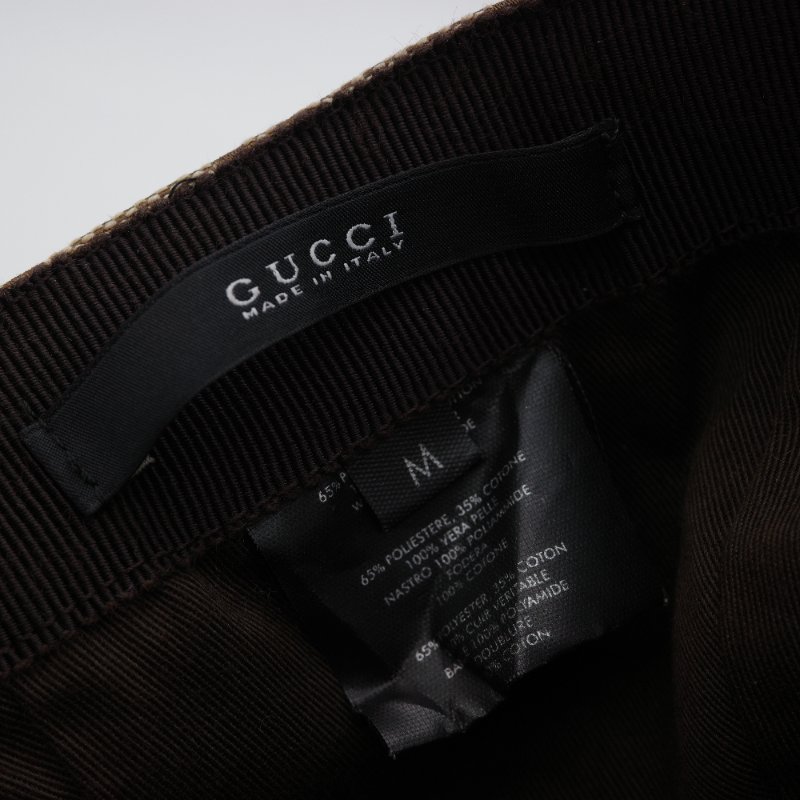 Gucci 古馳 GG 經典花紋 經典烏木色 紅綠條紋 帆布 棒球帽 帽子-7