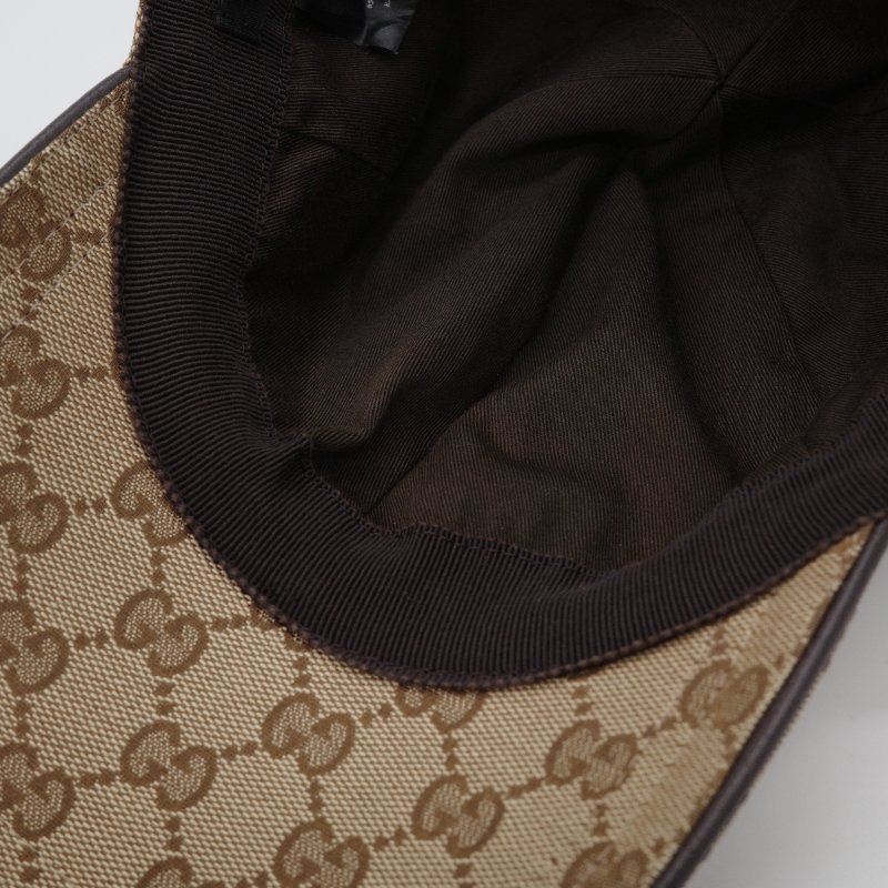 Gucci 古馳 GG 經典花紋 經典烏木色 紅綠條紋 帆布 棒球帽 帽子-8