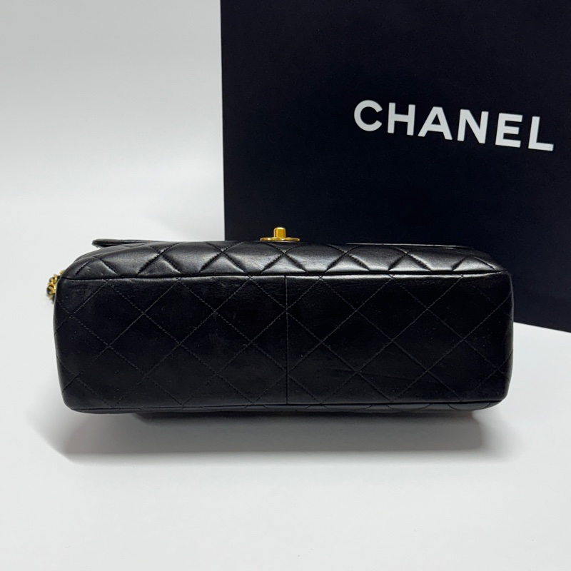 【雙面CF】 Chanel CF30 Jumbo 黑金羊皮 專櫃396,500-4