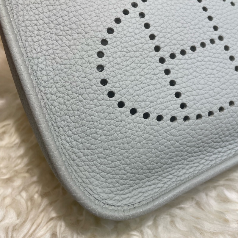 Hermès Mini Evelyne 水晶灰金扣除-2