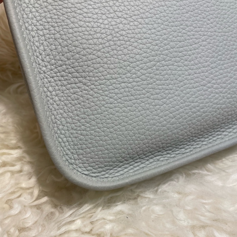 Hermès Mini Evelyne 水晶灰金扣除-4