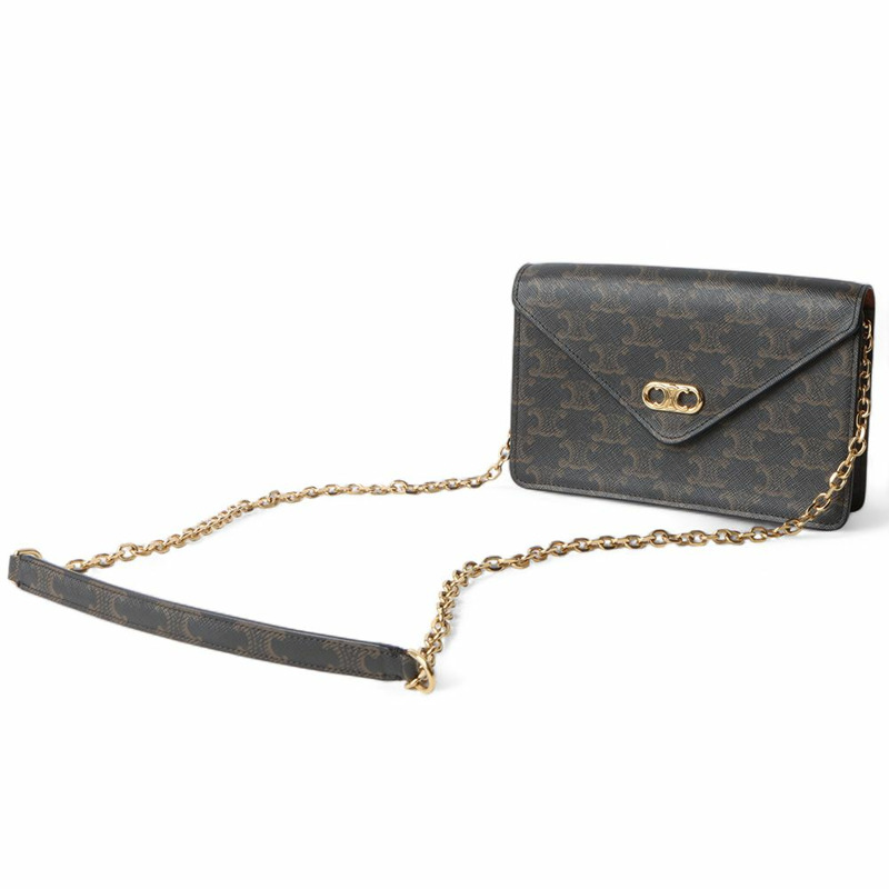 【包稅】CELINE Mailon Triomphe WOC 鏈條斜背包 32049-1