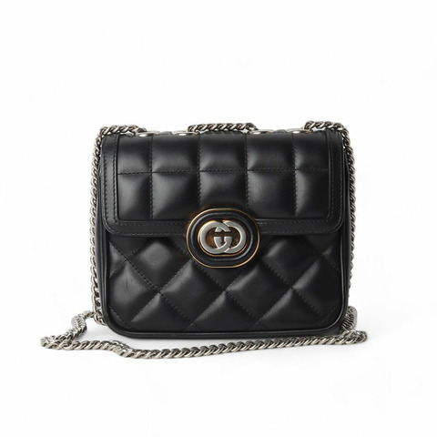 GUCCI 互扣裝飾迷你肩背包 741457