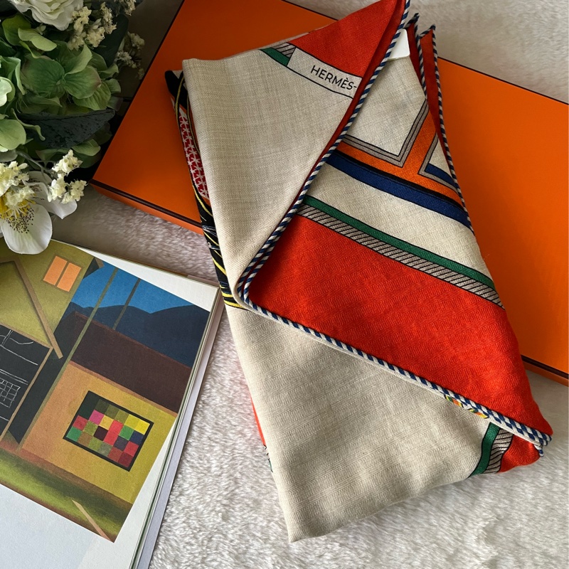 Les Voitures 旅行馬車造型三角巾(橘色/自然色/黃色)-0