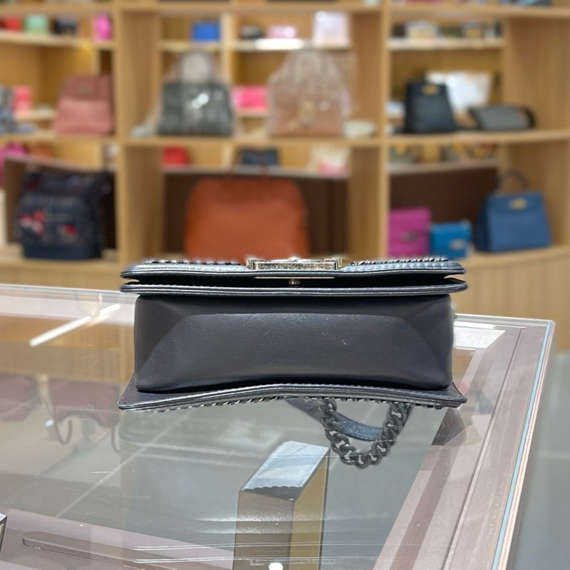 Chanel香奈儿手柄leboy 宫廷款手提包单肩包-3